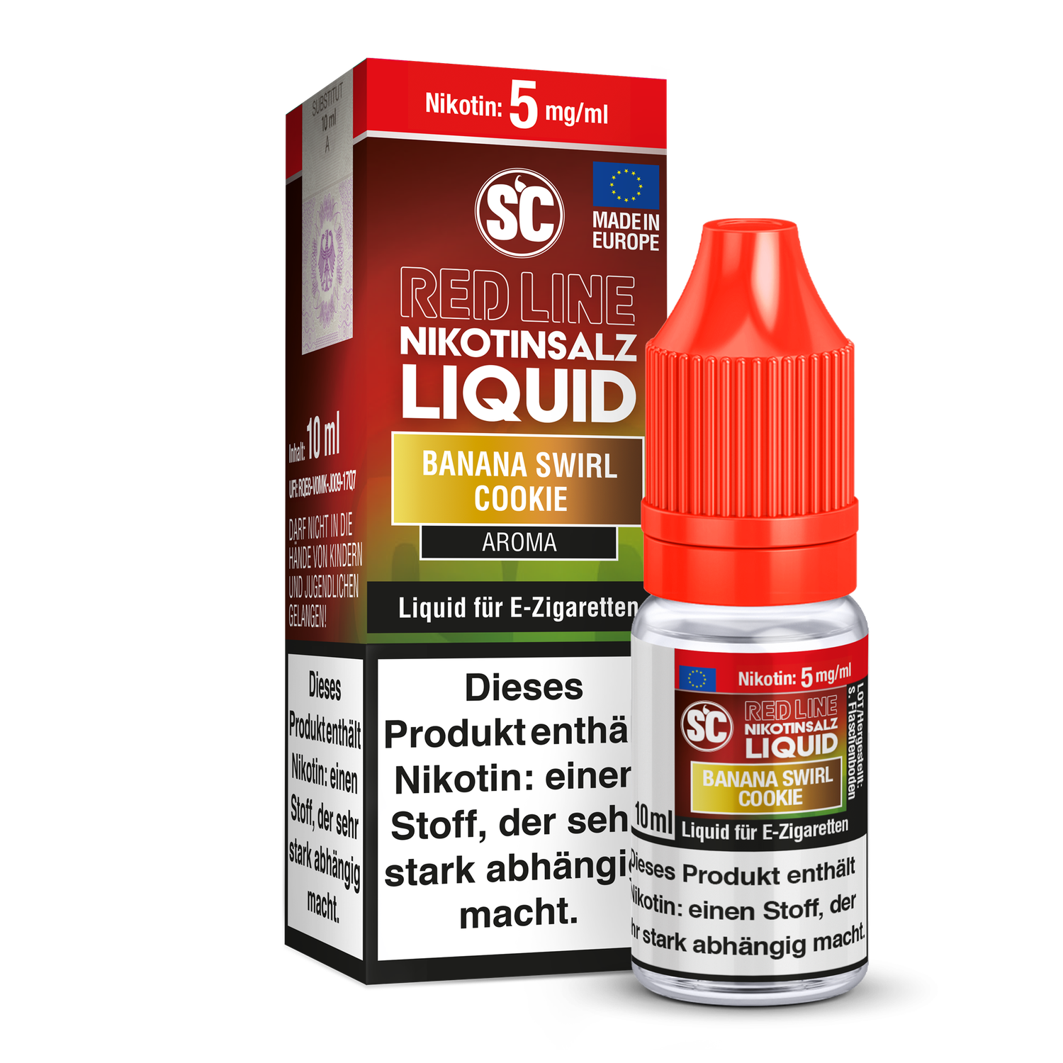 SC - Red Line - Banana Swirl Cookie - Nikotinsalz Liquid