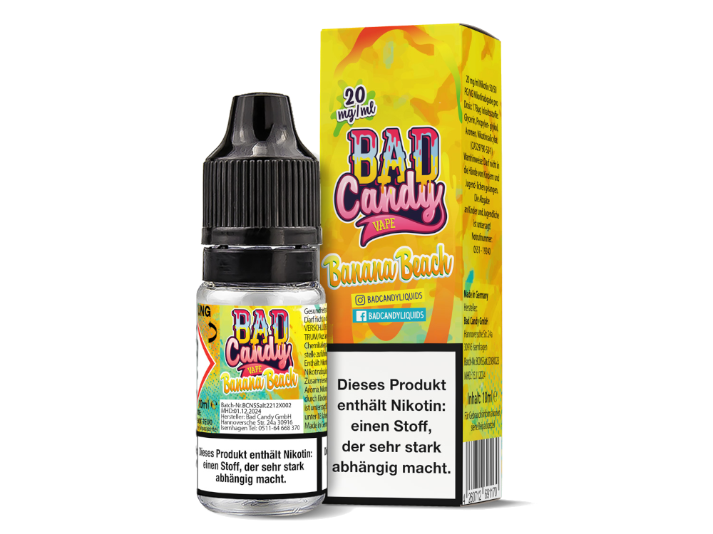 Bad Candy Liquids - Banana Beach - Nikotinsalz Liquid