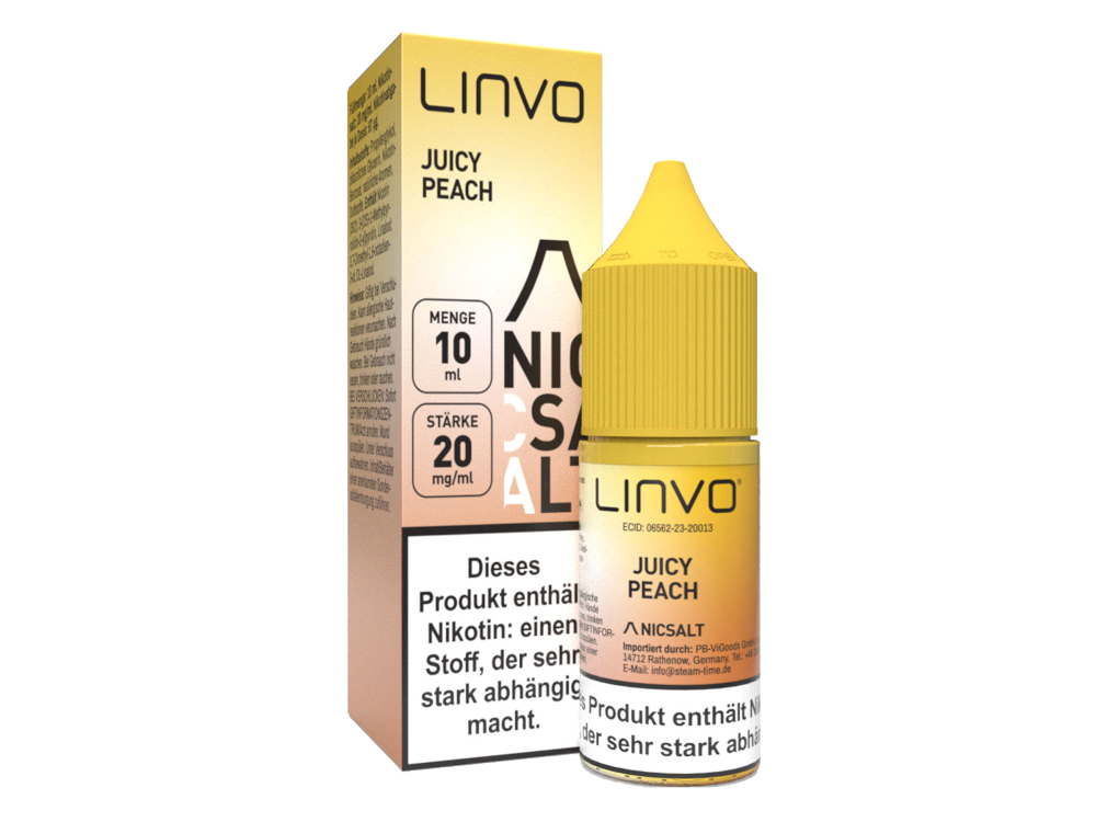 Linvo - Juicy Peach - Nikotinsalz Liquid