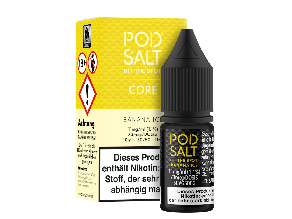 Pod Salt Core - Banana Ice - Nikotinsalz Liquid 