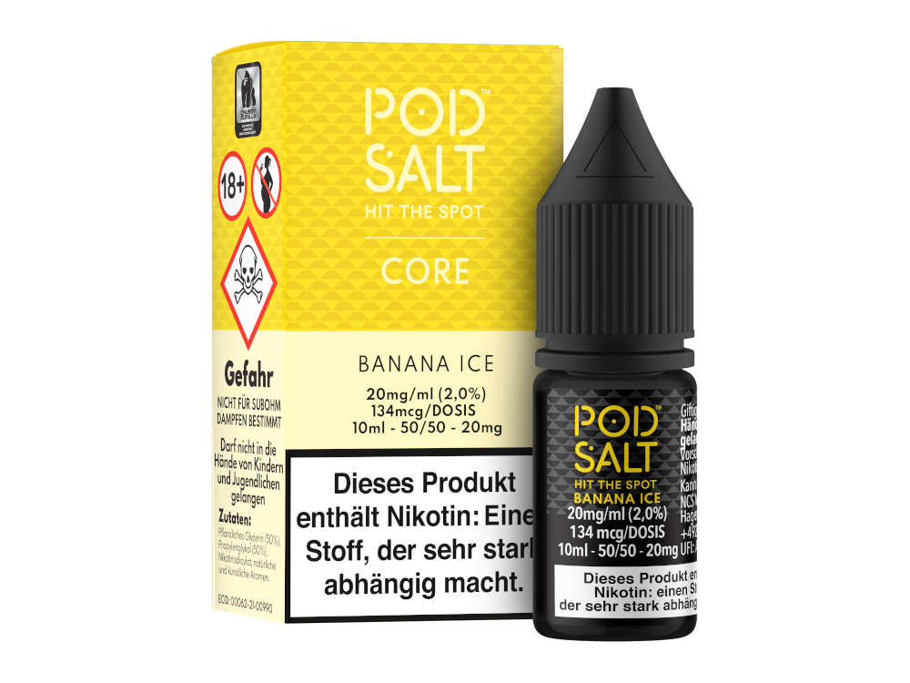 Pod Salt Core - Banana Ice - Nikotinsalz Liquid 