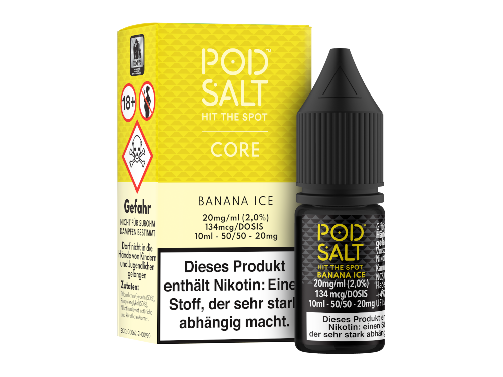 Pod Salt Core - Banana Ice - Nikotinsalz Liquid 