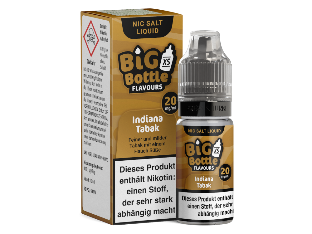 Big Bottle - Indiana Tabak - Nikotinsalz Liquid 