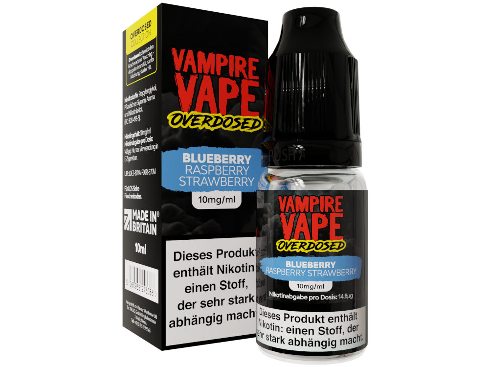 Vampire Vape - Overdosed - Nikotinsalz Liquid