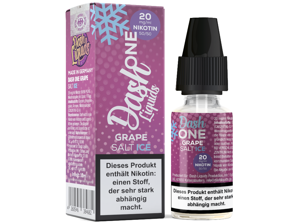 Dash Liquids - One - Grape Ice - Nikotinsalz Liquid