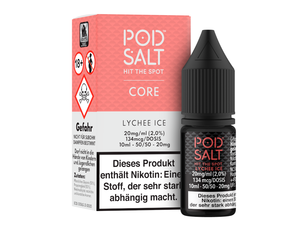 Pod Salt Core - Lychee Ice - Nikotinsalz Liquid 