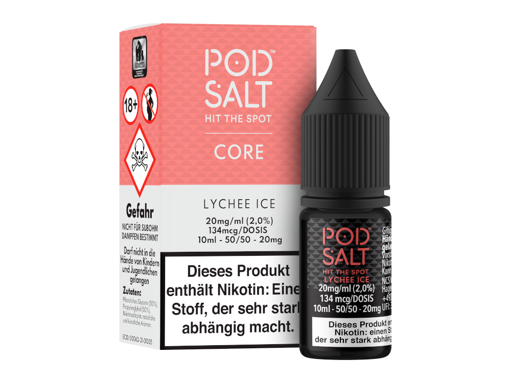 Pod Salt Core - Lychee Ice - Nikotinsalz Liquid 