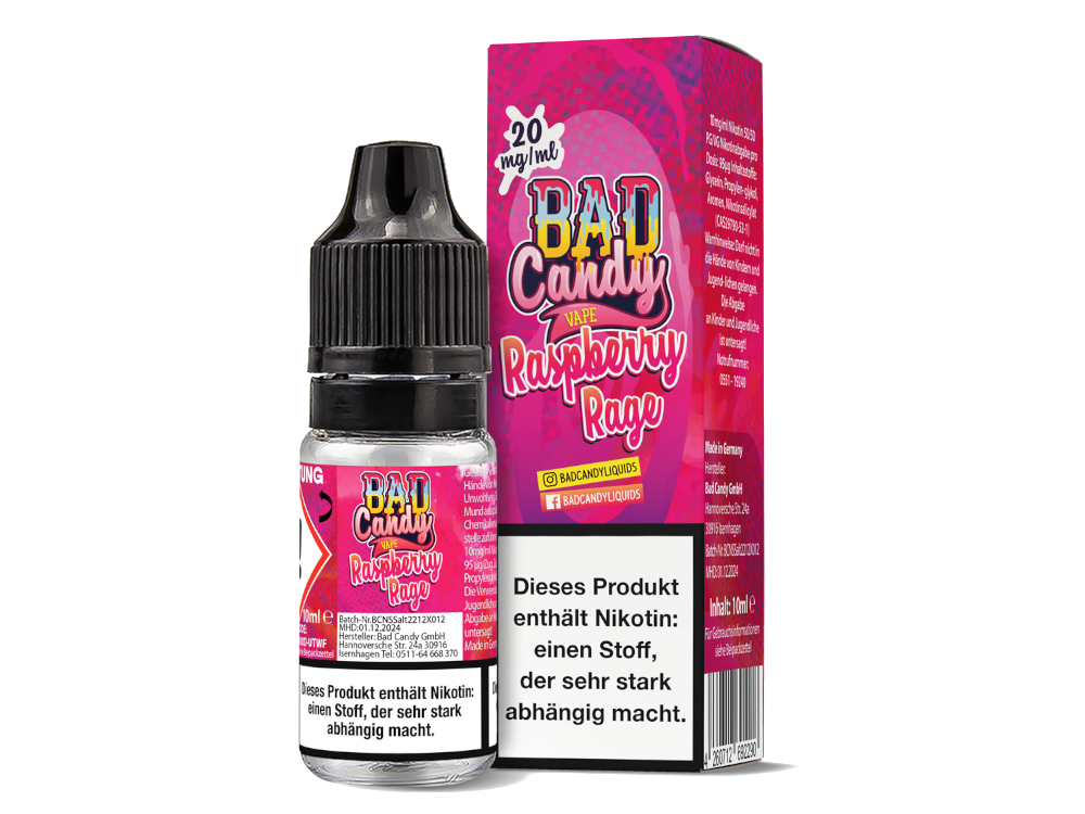 Bad Candy Liquids - Raspberry Rage - Nikotinsalz Liquid