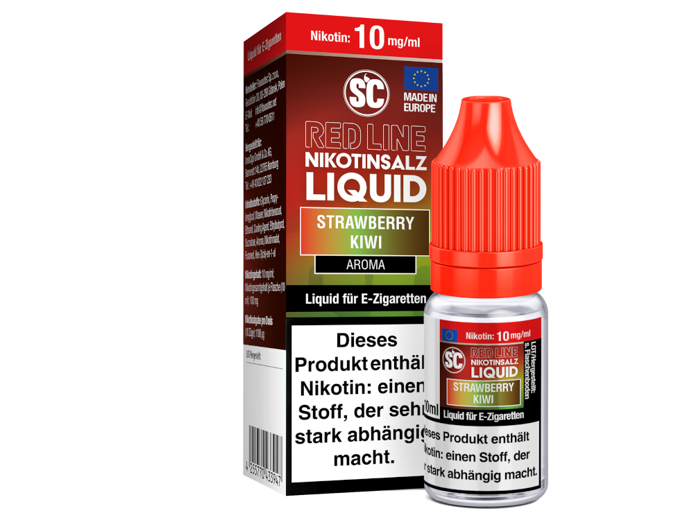 SC - Red Line - Strawberry Kiwi - Nikotinsalz Liquid