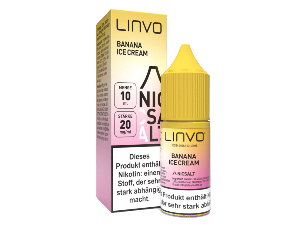 Linvo - Banana Ice Cream - Nikotinsalz Liquid