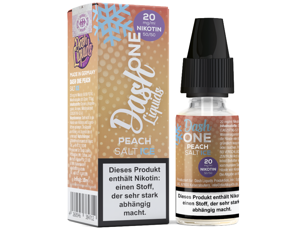 Dash Liquids - One - Peach Ice - Nikotinsalz Liquid