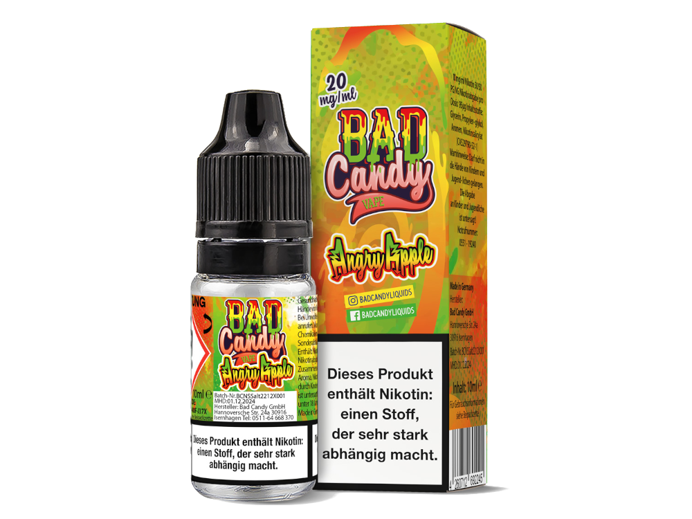 Bad Candy Liquids - Angry Apple - Nikotinsalz Liquid