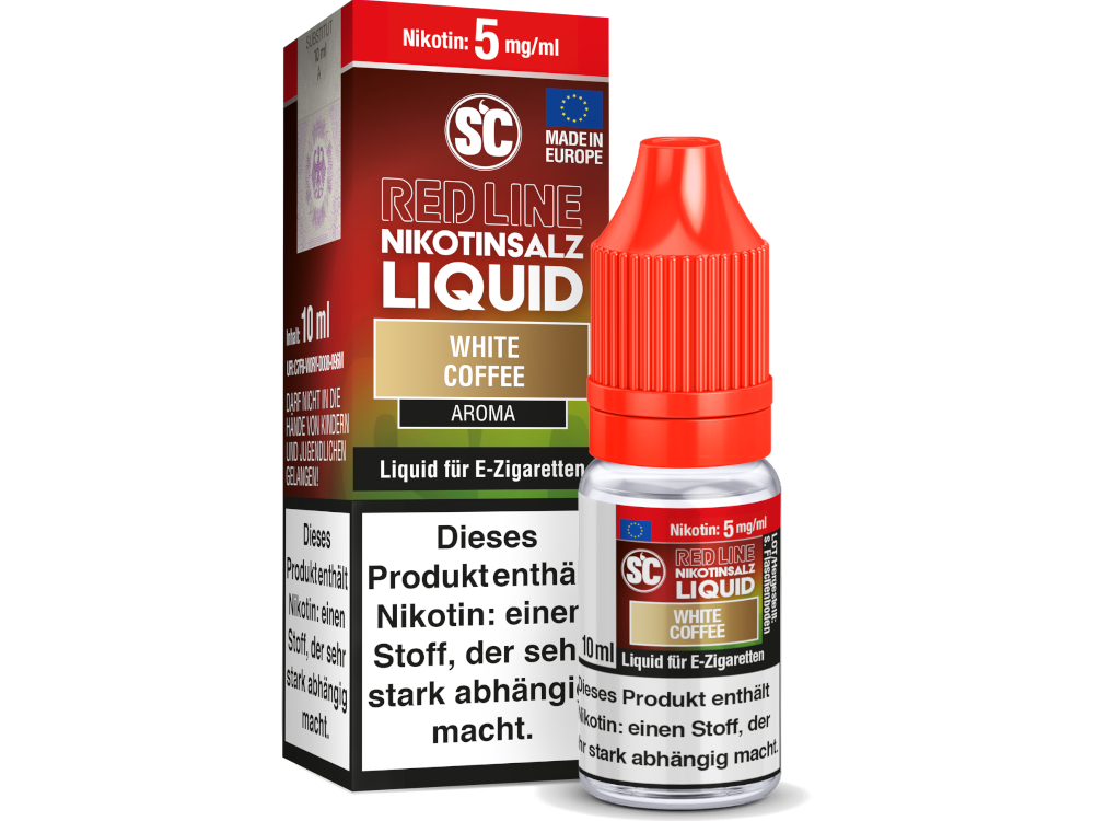 SC - Red Line - White Coffee - Nikotinsalz Liquid