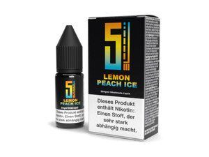 5EL - Lemon Peach Ice - Nikotinsalz Liquid