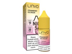 Linvo - Strawberry Ice Cream - Nikotinsalz Liquid