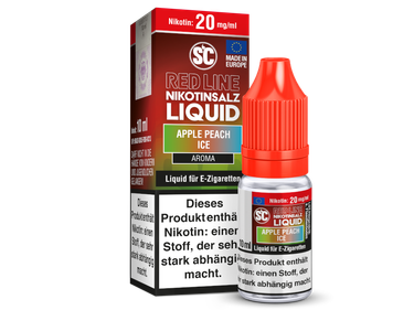 SC - Red Line - Apple Peach Ice - Nikotinsalz Liquid