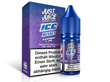 Just Juice - Blackcurrant & Lime Ice - Nikotinsalz Liquid