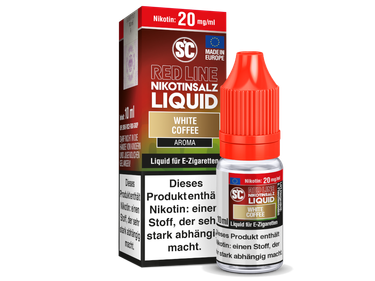 SC - Red Line - White Coffee - Nikotinsalz Liquid