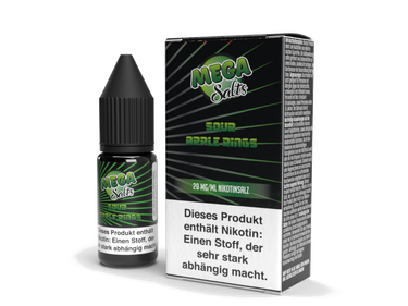 Mega Salts - Sour Apple Rings - Nikotinsalz Liquid 