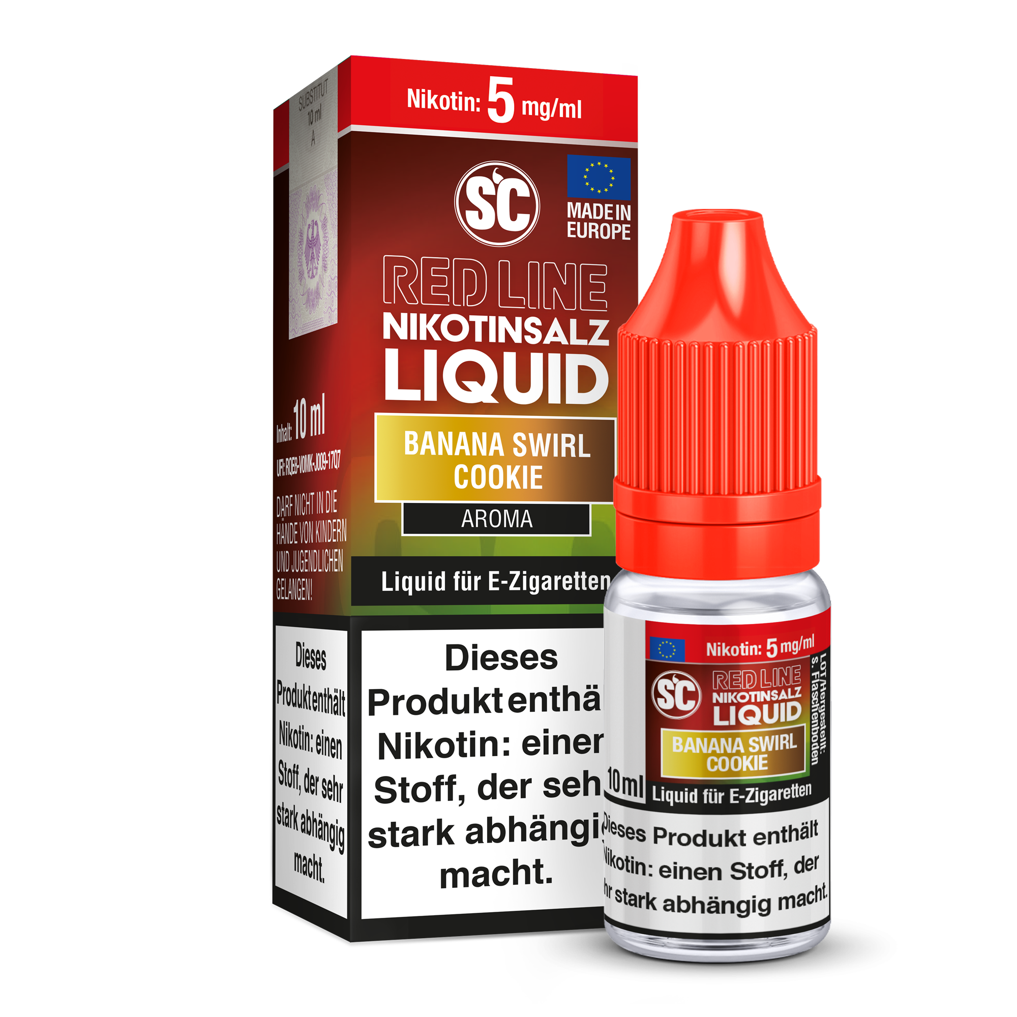SC - Red Line - Banana Swirl Cookie - Nikotinsalz Liquid SC - Red Line - Banana Swirl Cookie - Nikotinsalz Liquid