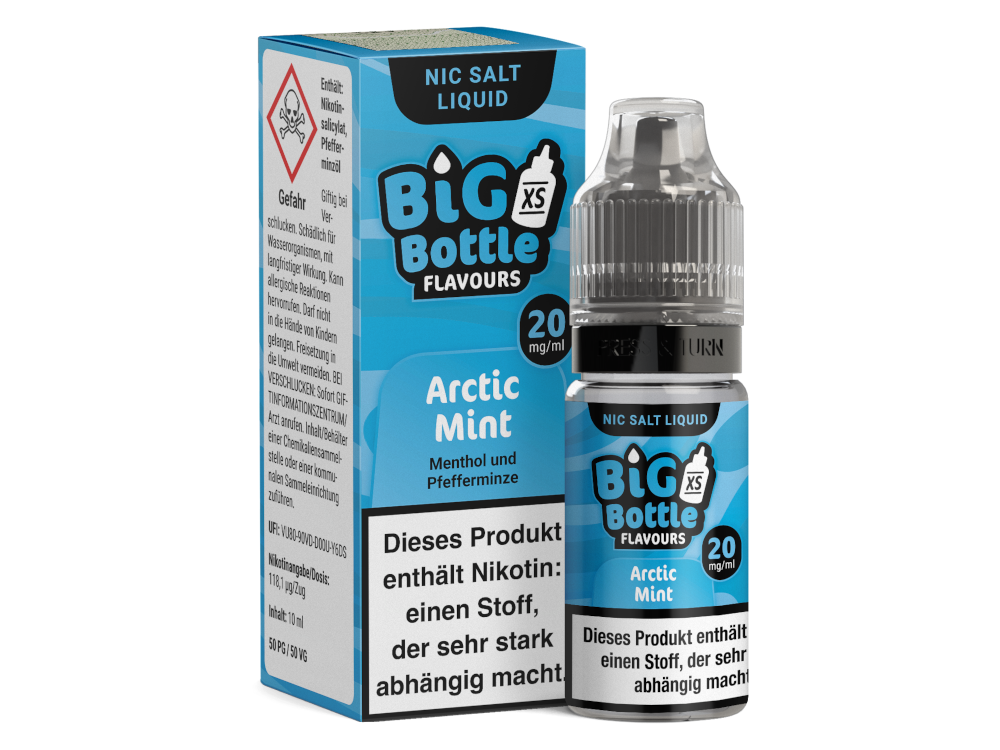 Big Bottle - Arctic Mint - Nikotinsalz Liquid Big Bottle - Arctic Mint - Nikotinsalz Liquid