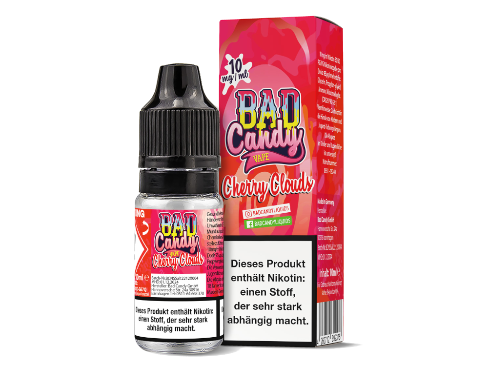 Bad Candy Liquids - Cherry Cloud - Nikotinsalz Liquid