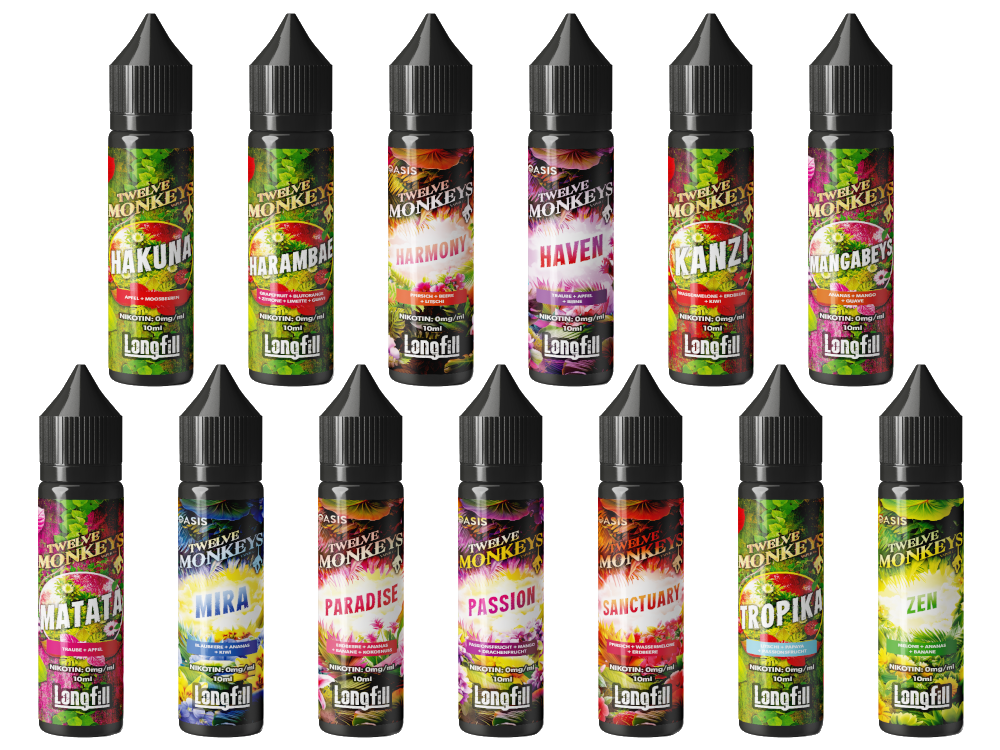 Twelve Monkeys - Longfills 10 ml