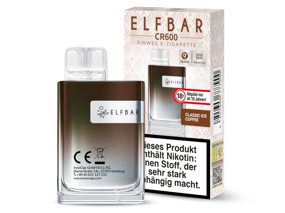 Elfbar CR600 Einweg E-Zigarette Elfbar CR600 Einweg E-Zigarette