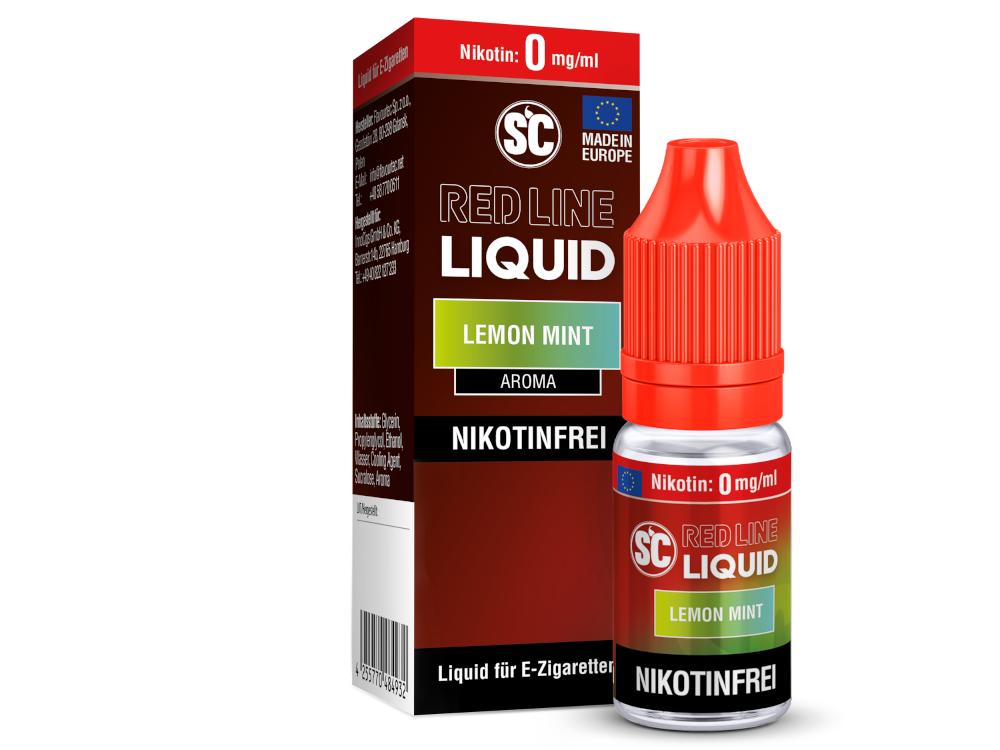 SC - Red Line - Lemon Mint - Nikotinsalz Liquid