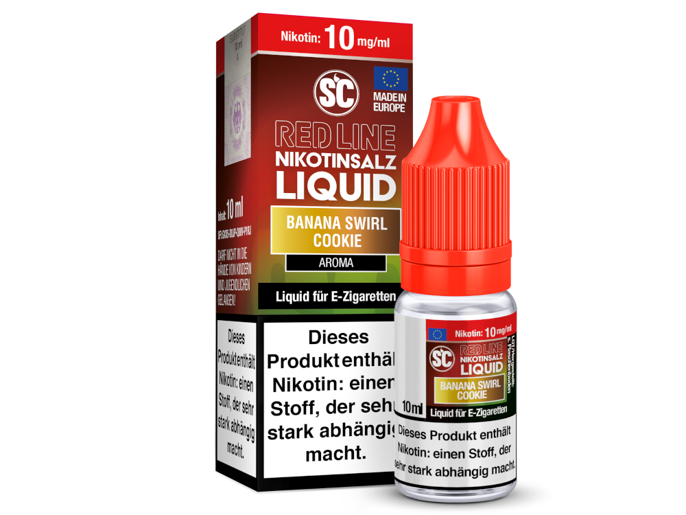 SC - Red Line - Banana Swirl Cookie - Nikotinsalz Liquid SC - Red Line - Banana Swirl Cookie - Nikotinsalz Liquid
