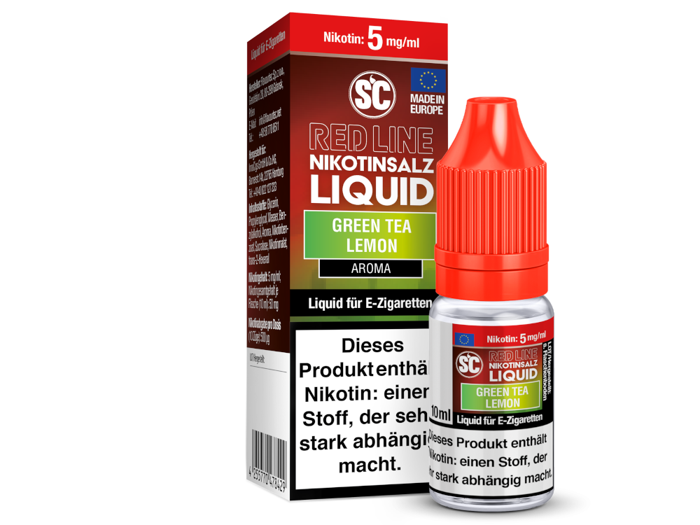 SC - Red Line - Green Tea Lemon - Nikotinsalz Liquid