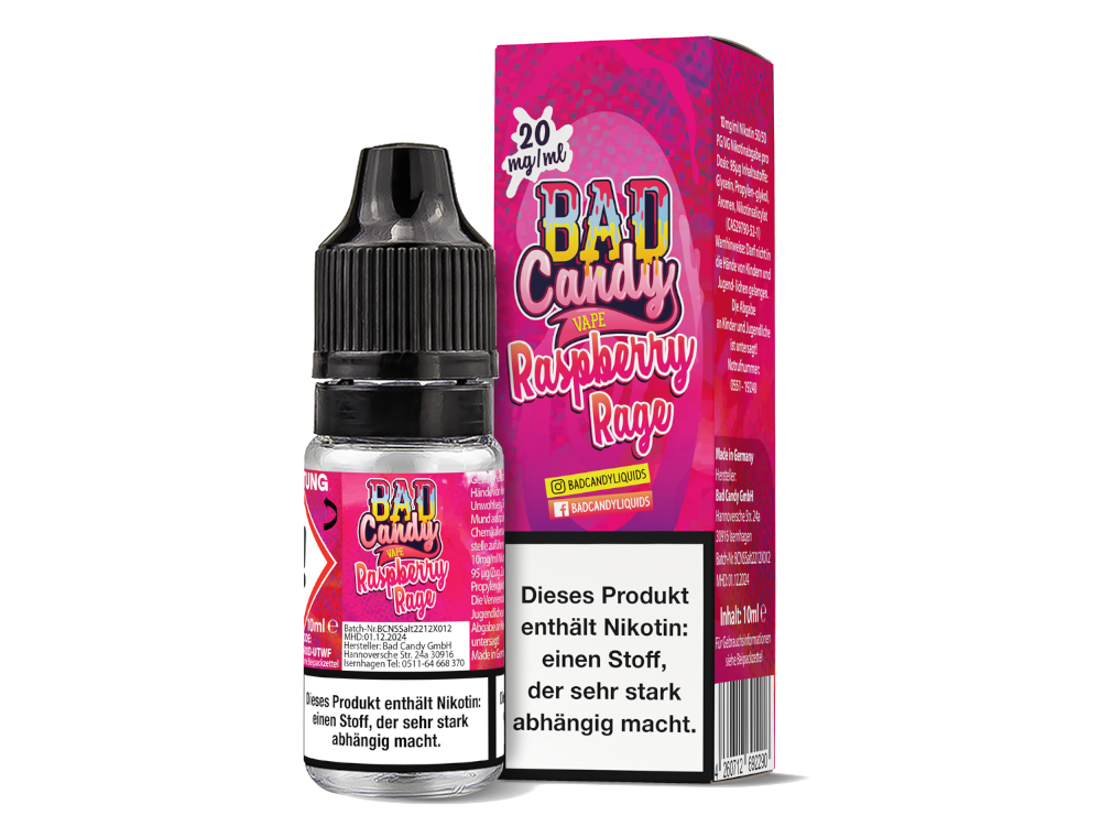 Bad Candy Liquids - Raspberry Rage - Nikotinsalz Liquid Bad Candy Liquids - Raspberry Rage - Nikotinsalz Liquid