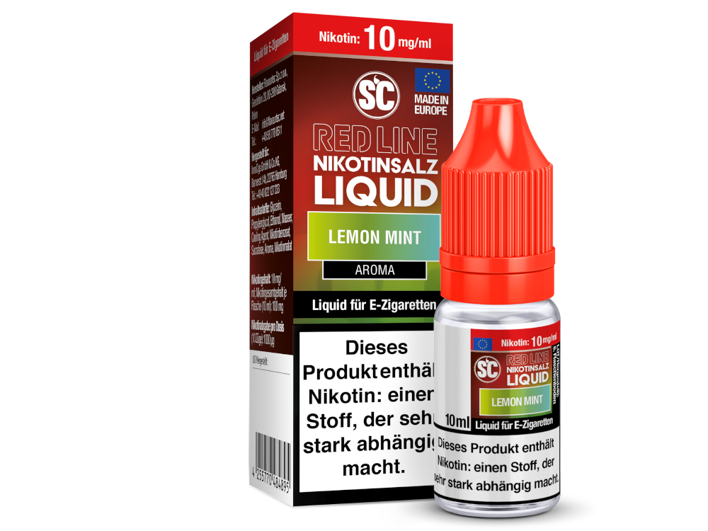 SC - Red Line - Lemon Mint - Nikotinsalz Liquid