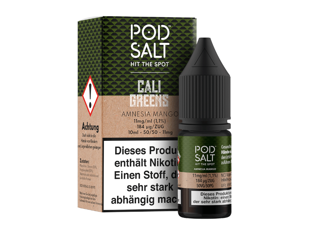 Pod Salt Fusion - Amnesia Mango - Nikotinsalz Liquid  Pod Salt Fusion - Amnesia Mango - Nikotinsalz Liquid