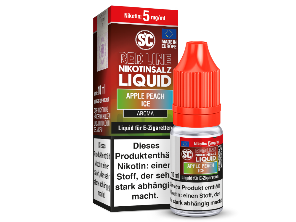 SC - Red Line - Apple Peach Ice - Nikotinsalz Liquid SC - Red Line - Apple Peach Ice - Nikotinsalz Liquid